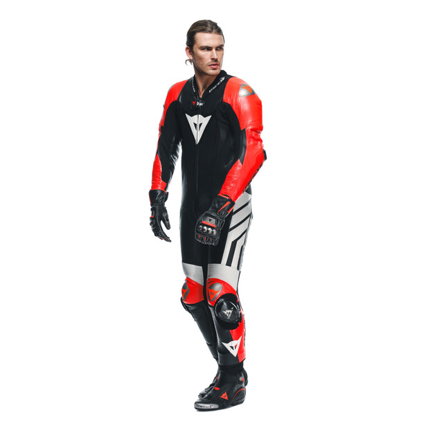 mugello-3-perf-d-air-1pc-leather-suit-black-fluo-red-white image number 3