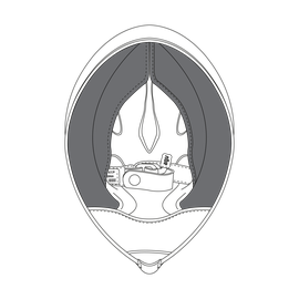 AGV CHEEK PADS PISTA GP R (ML) - BLACK