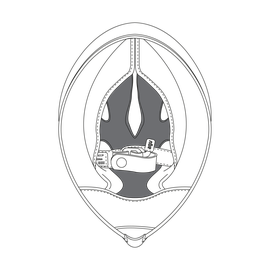 AGV CROWN PAD PISTA GP R (XL) - BLACK/RED