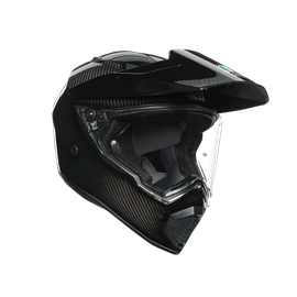 AX9 MONO GLOSSY CARBON - MOTORBIKE FULL FACE HELMET E2206