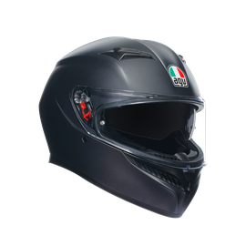 K3 MATT BLACK - MOTORBIKE FULL FACE HELMET E2206