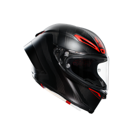 PISTA GP RR INTREPIDO MATT CARBON/BLK/RED - MOTORBIKE FULL FACE HELMET E2206 DOT