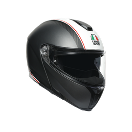 SPORTMODULAR COVER MATT GUNMETAL/WHITE - MOTORBIKE FLIP UP HELMET E2205