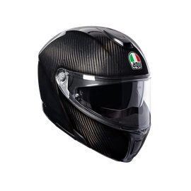 SPORTMODULAR GLOSSY CARBON - MOTORBIKE FLIP UP HELMET E2205