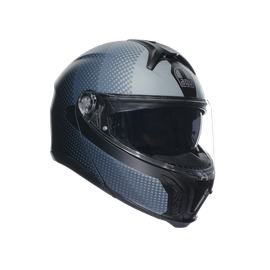 TOURMODULAR TEXTOUR MATT BLACK/GREY - MOTORBIKE FLIP UP HELMET E2206